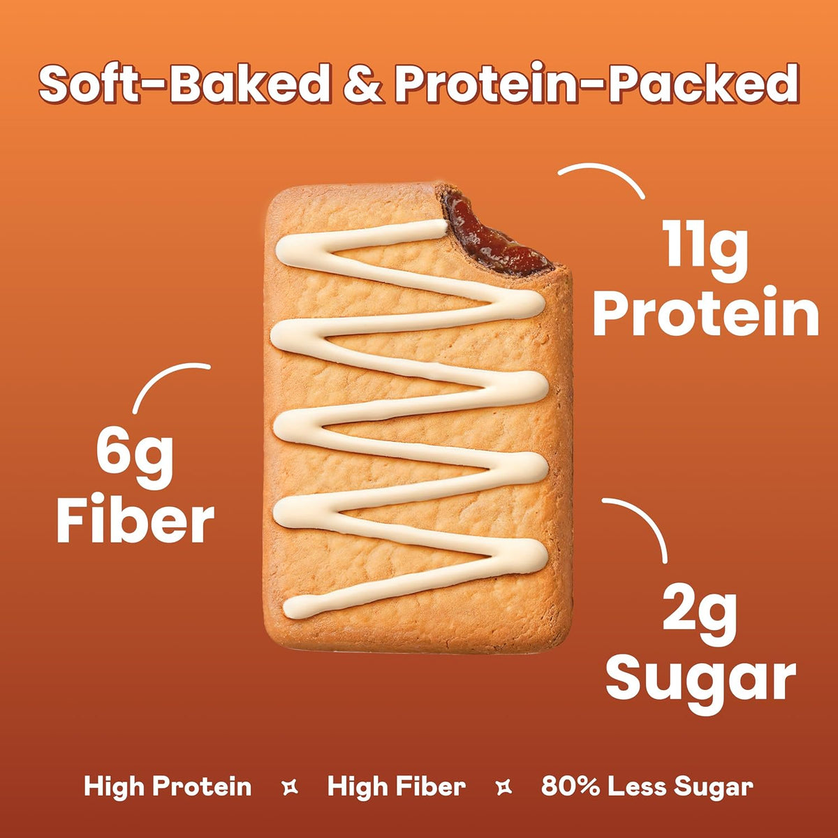 High Protein Pastries - Strawberry & Cinnamon - 2 Boxes, 11g