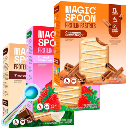 High Protein Pastries - Strawberry & Cinnamon - 2 Boxes, 11g
