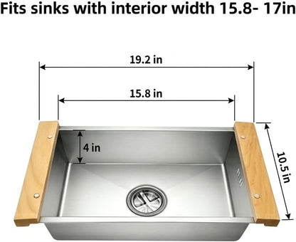 Over the Sink Colander & Dish Basin Combo,Dish Pan for Sink,Sink Wash Basin
