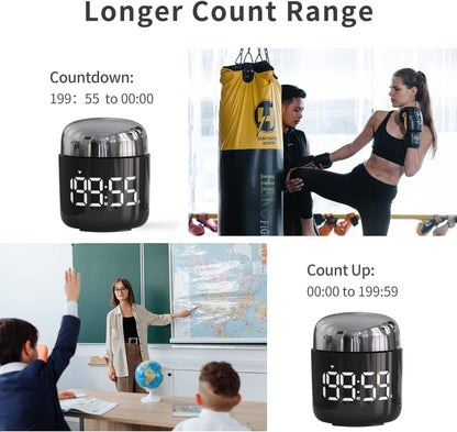 Digital Kitchen Timer,Countdown Countup Timer with Large LED Display Volume Adjustment,Timer for Cooking, Classroom Time for Kids and Teachers. (Gold)