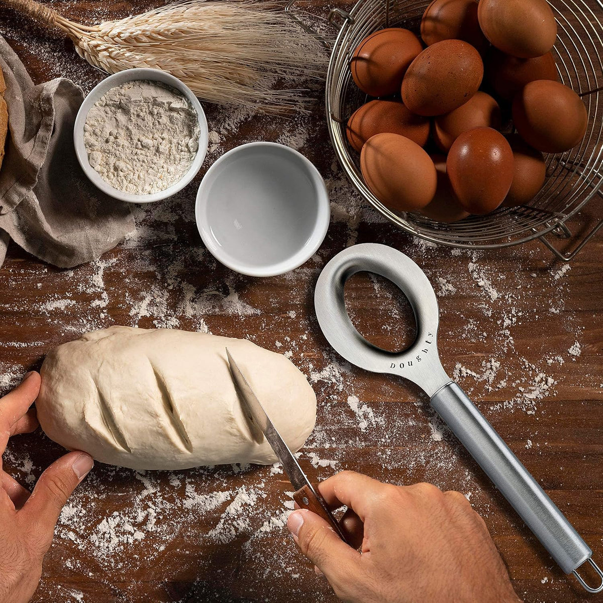 Stainless Steel Dough Whisk, Danish Dough Whisk Alternative