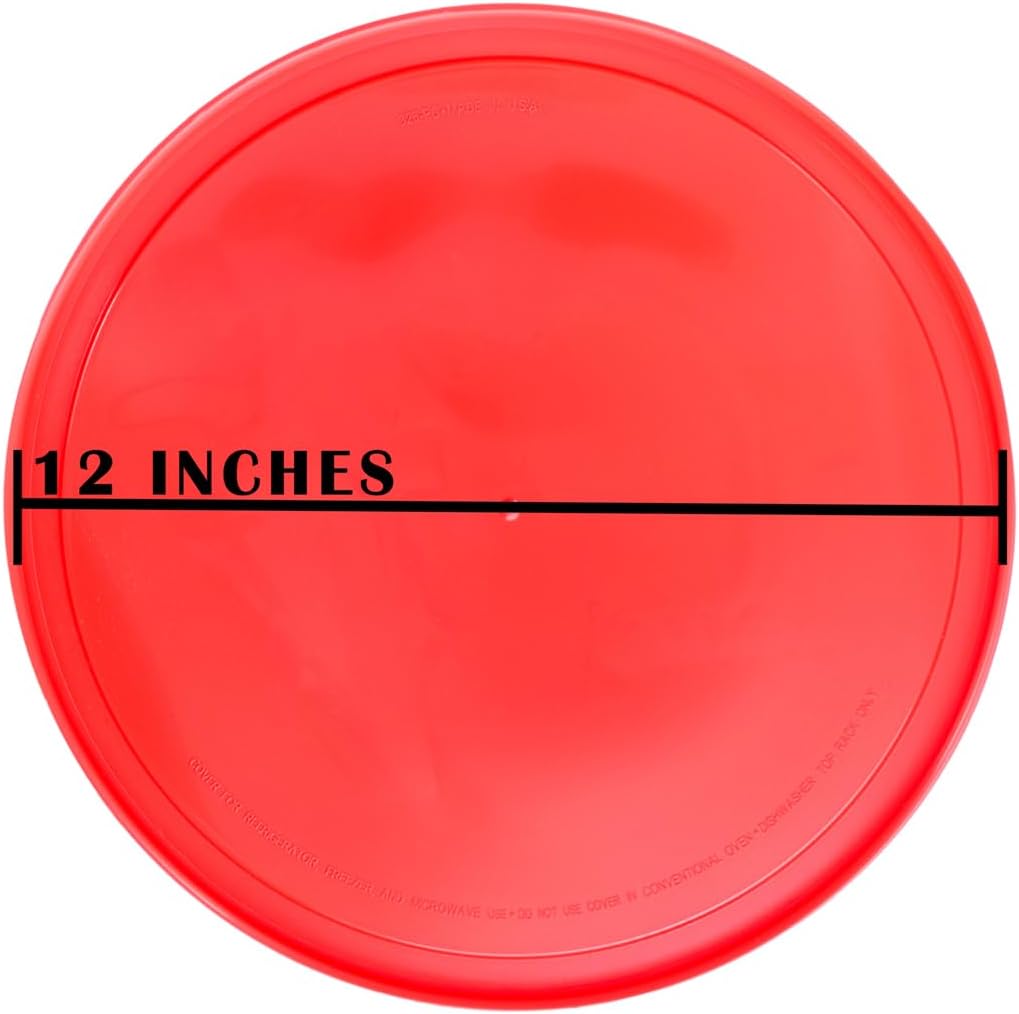326-PC (4Qt) Red Mixing Bowl Food Storage Lid - Made in USA