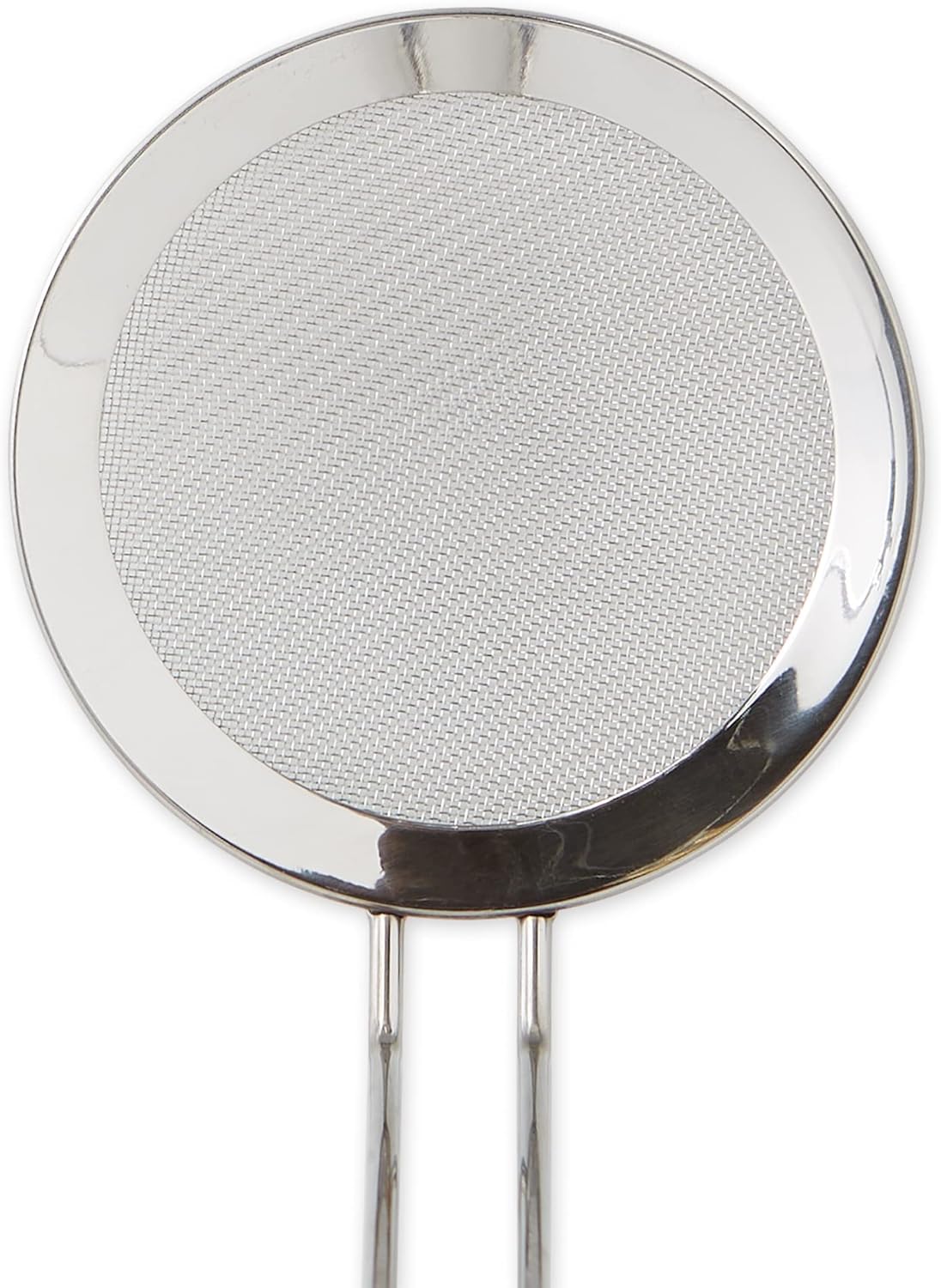 Endurance Kitchen Collection, Stainless Steel Double-Fine Mesh Oil & Fat Strainer/Skimmer Spoon with 8-1/4-Inch Handle, Frying Utensil, 4-Inch Diameter