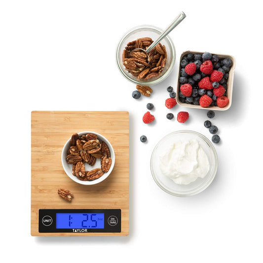 382821 Digital Kitchen Scale, 11 Lb, Bamboo