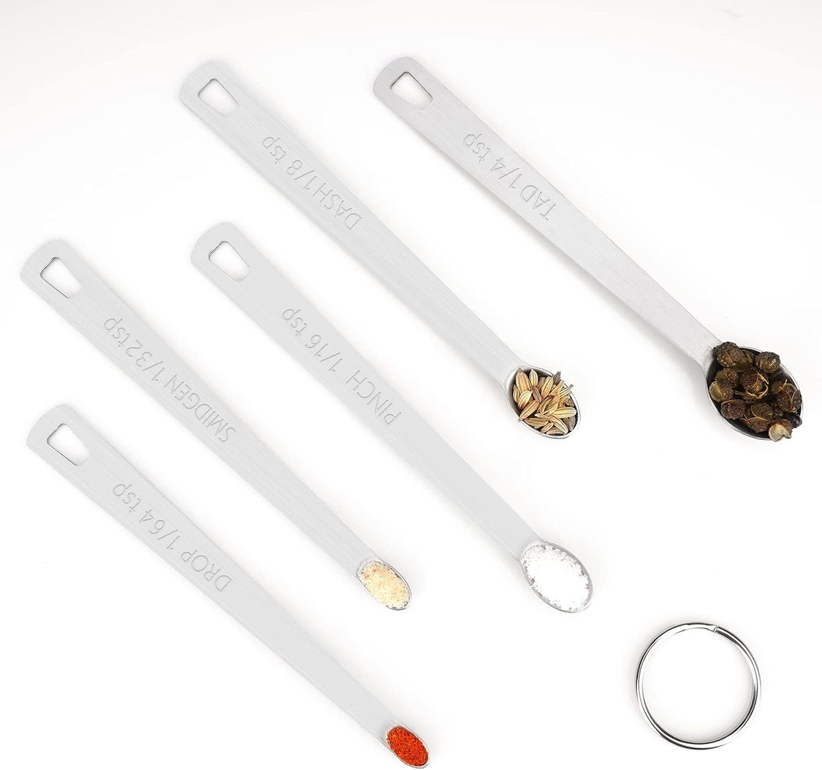 Black Magnetic Measuring Spoons Set