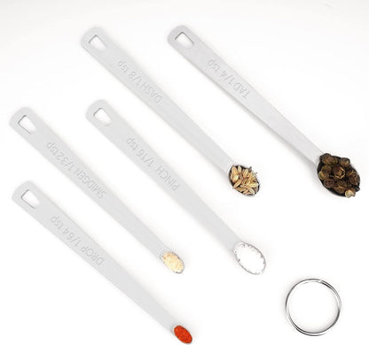 Black Magnetic Measuring Spoons Set