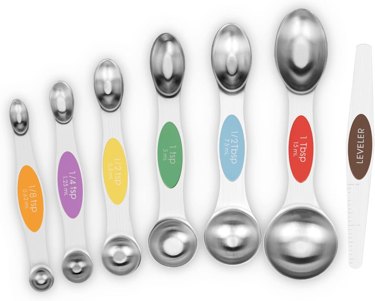 Black Magnetic Measuring Spoons Set