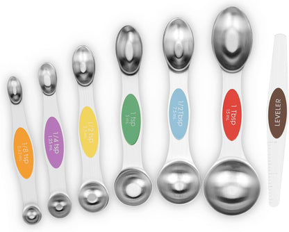 Black Magnetic Measuring Spoons Set