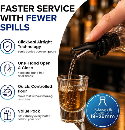 AIRTIGHT Olive Oil Pour Spout for Olive Oil Dispenser - UK Patented Oil Pourer - Hygienic One Handed Open Close Mechanism Keeps Oil Fresh. Dust Caps Cover | Screens Alternative - Green 2 PCs