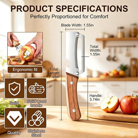 2pcs 2 in 1 Multi Functional Vegetable Peeler, 2 in 1 Fruit Peeler and Bottle Opener,Sturdy and durable, Suitable for potatoes, vegetables, apples, carrots, etc