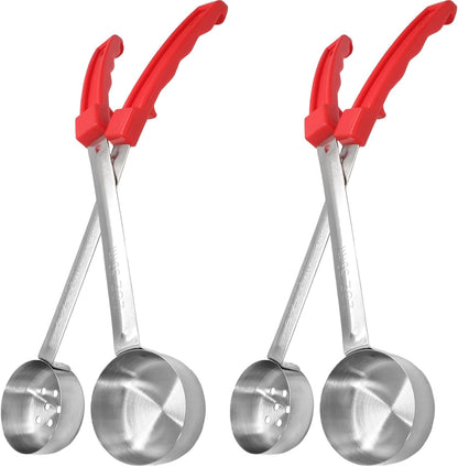 4PCS 4 oz Portion Control Serving Spoons, Green