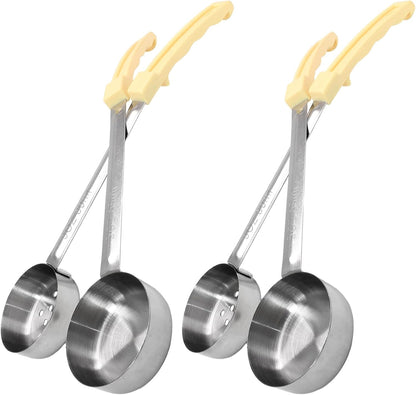 4PCS 4 oz Portion Control Serving Spoons, Green
