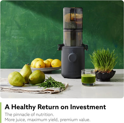 H310 Easy Clean Slow Juicer, Lavender | Compact | Quiet Motor | Hopper Fits Whole Produce | Scrub Free | Easy Assembly | Cold Press Masticating Juicer