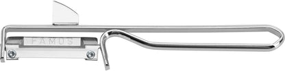 Swivel Vegetable & Fruit Peeler (Famos) with Stainless Steel Blade, Precision Swivel Kitchen Peeler with Integrated Potato Eye Remover, Potato Peeler, Apple, Lemon & Others