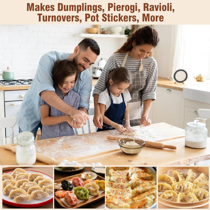 6-Inch Stainless Steel Empanada Press & Dumpling Maker – 2-in-1 Dough Cutter & Mold for Empanadas, Dumplings, Ravioli, Pierogi, & Hand Pies
