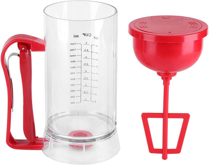 Electric Pancake Batter Dispenser, 1200ml Capacity Mixer Doser for Baking Cupcakes, Muffins, Pancakes, Donuts