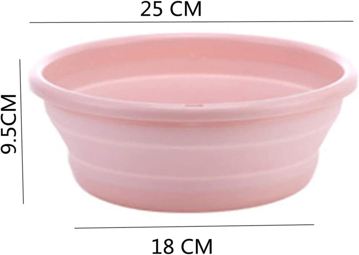 10" Multi-Purpose Collapsible Dish Tub Bowl BPA-Free Round Lightweight Collapsible Wash Basin (Blue)