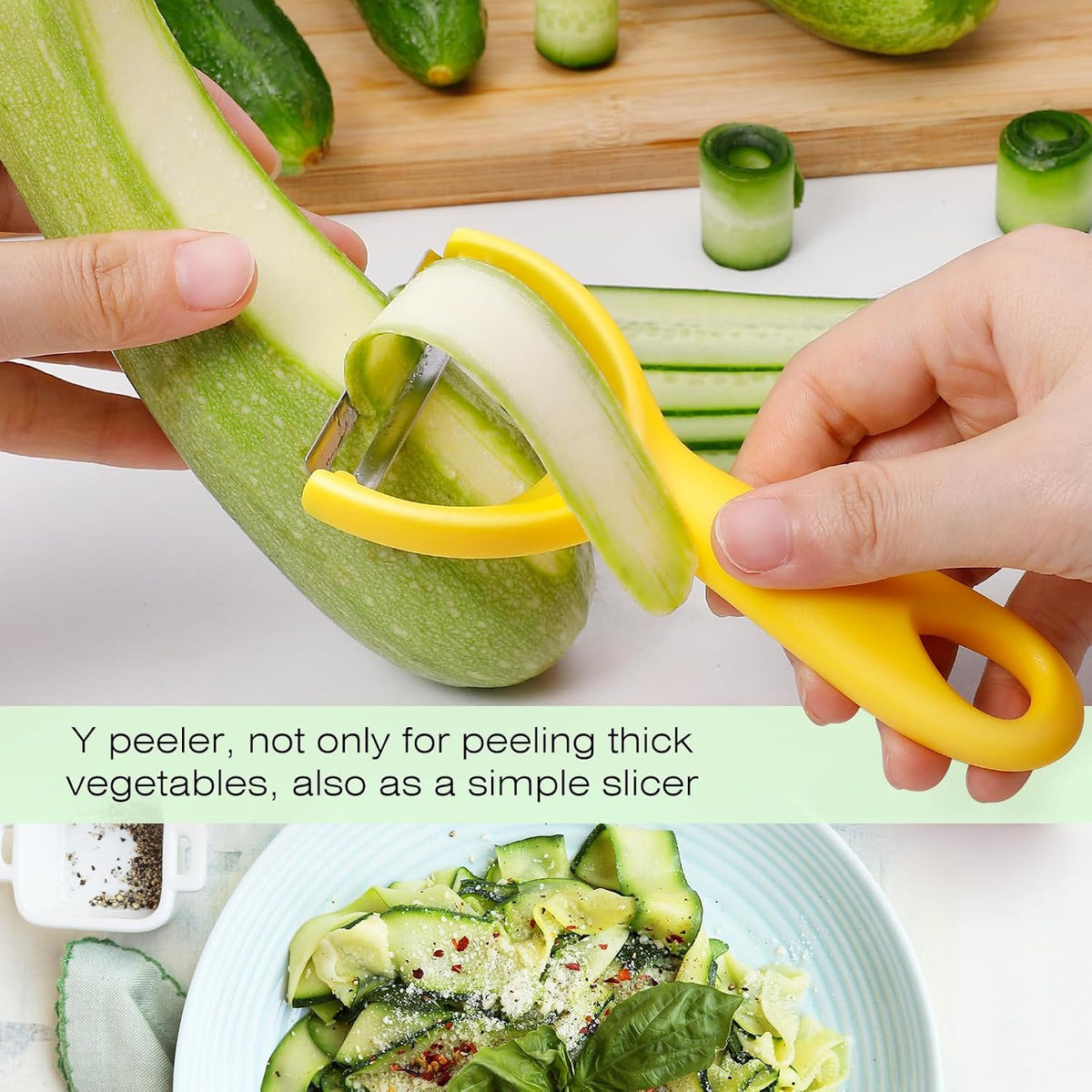 Upgrade Potato Peeler for Kitchen, 6PCS Stainless Steel Vegetable Peeler, I and Y Veggie Food Peeler for Apple Fruit Carrot Zucchini Cucumber,Good Grip Makes Peeling Very Easy