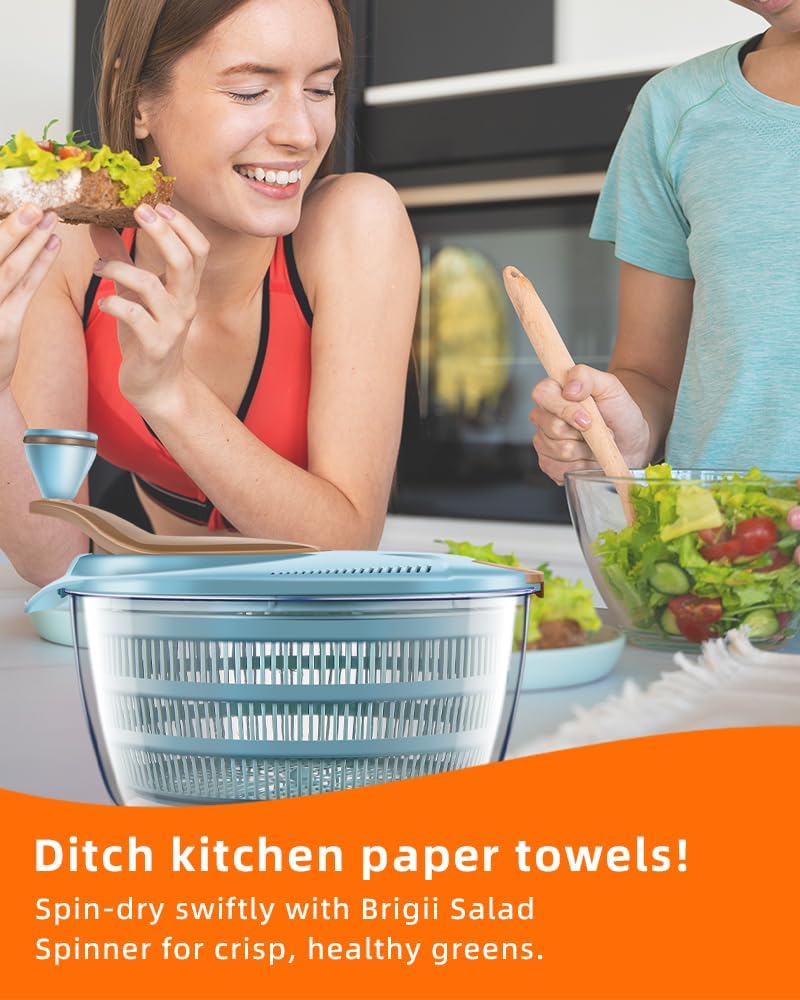 Salad Spinner, 4.24 Quart Lettuce Spinner, Vegetable Spinner