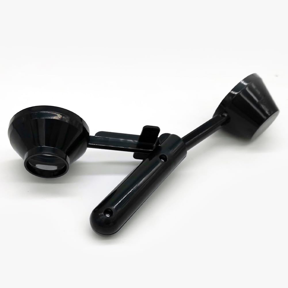 2PCS Coffee Measuring Scoop & Funnel, Refillable Ground Coffee Measuring Funnel Scooper with Long Handle Measure Spoon For Reusable K Cup Espresso Protein Powder Grinding Pressing
