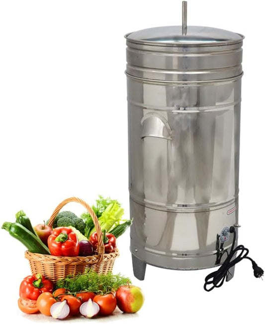 220V Salad Dryer Commercial Stainless Steel Food Dehydrator Machine 750W Vegetable Spinner Machine for Soymilk Removal, Dehydration, Oil Removal, Vegetable Water Removal