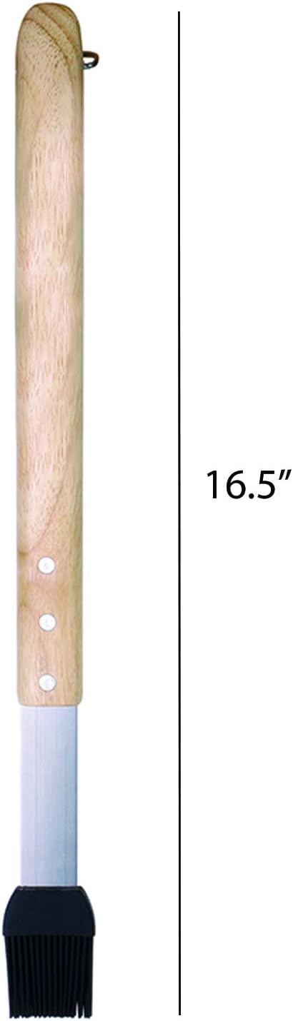 JB0140 Wooden Handle Silicone Head Basting Brush