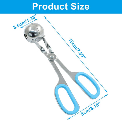 Meatball Maker, 2Pcs, Red + Blue, 1.38" + 1.89"