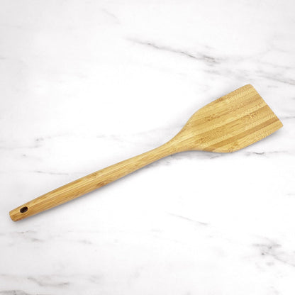 14" Spaghetti Spoon – Natural Bamboo Pasta Server with Teeth | Eco-Friendly, Nonstick Safe, Durable Kitchen Utensil