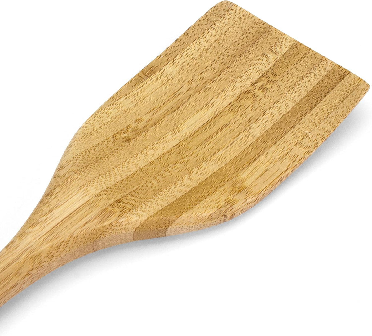 14" Spaghetti Spoon – Natural Bamboo Pasta Server with Teeth | Eco-Friendly, Nonstick Safe, Durable Kitchen Utensil