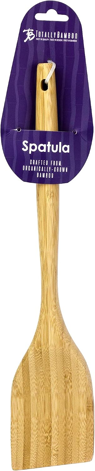 14" Spaghetti Spoon – Natural Bamboo Pasta Server with Teeth | Eco-Friendly, Nonstick Safe, Durable Kitchen Utensil