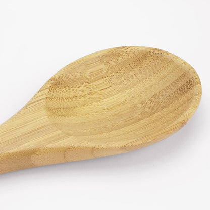 14" Spaghetti Spoon – Natural Bamboo Pasta Server with Teeth | Eco-Friendly, Nonstick Safe, Durable Kitchen Utensil