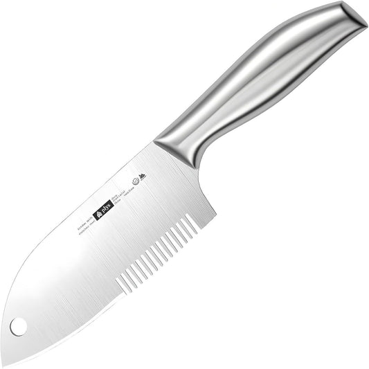 Scallion Shredding Knife Multi-Purpose Kitchen Slicer for Onion | Food-Grade steel,seamless one-piece handle,Non-slip,Sharp blade,smooth comb teeth,ideal for chili and scraping fish scales