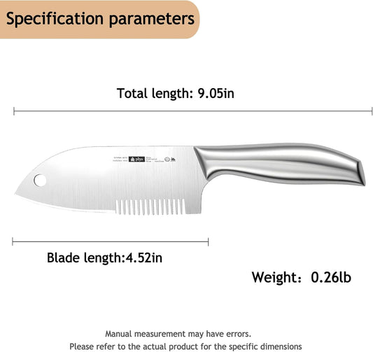 Scallion Shredding Knife Multi-Purpose Kitchen Slicer for Onion | Food-Grade steel,seamless one-piece handle,Non-slip,Sharp blade,smooth comb teeth,ideal for chili and scraping fish scales