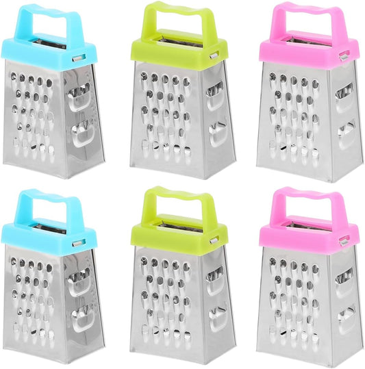 Mini Cheese Grater Set 30 Pack Stainless Steel Hand Grater for Garlic Ginger Vegetable Slicing Shredding Mashing Non-Slip Handle 2.63 in Kitchen Tool