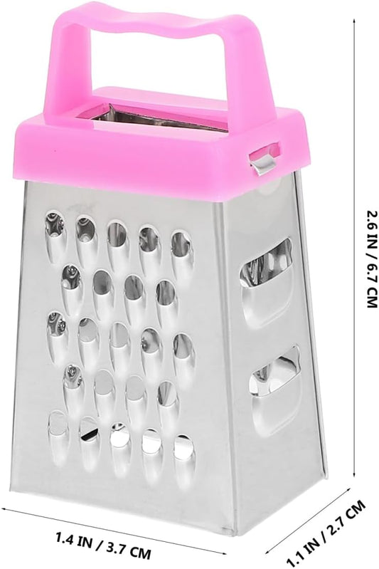 Mini Cheese Grater Set 30 Pack Stainless Steel Hand Grater for Garlic Ginger Vegetable Slicing Shredding Mashing Non-Slip Handle 2.63 in Kitchen Tool