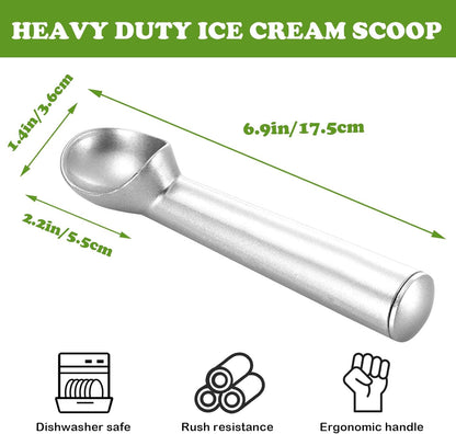 2 Pack Ice Cream Spade - Stainless Steel Flat Ice Cream Paddle, Scooper for Hard or Creamy Dessert Spade Butter Cutter