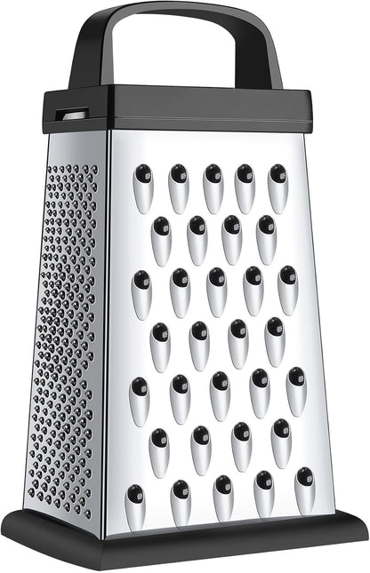 Cheese Grater with Wood Handle for Cheese, Vegetable & Fruit