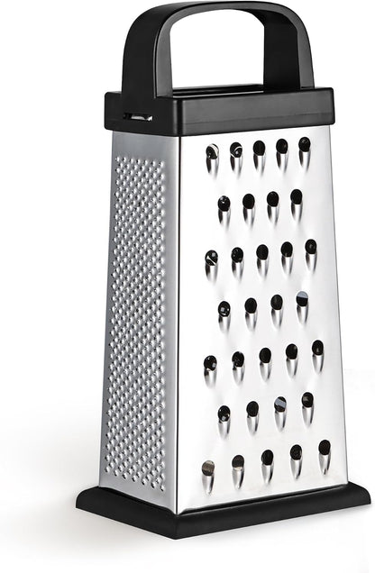 Cheese Grater with Wood Handle for Cheese, Vegetable & Fruit