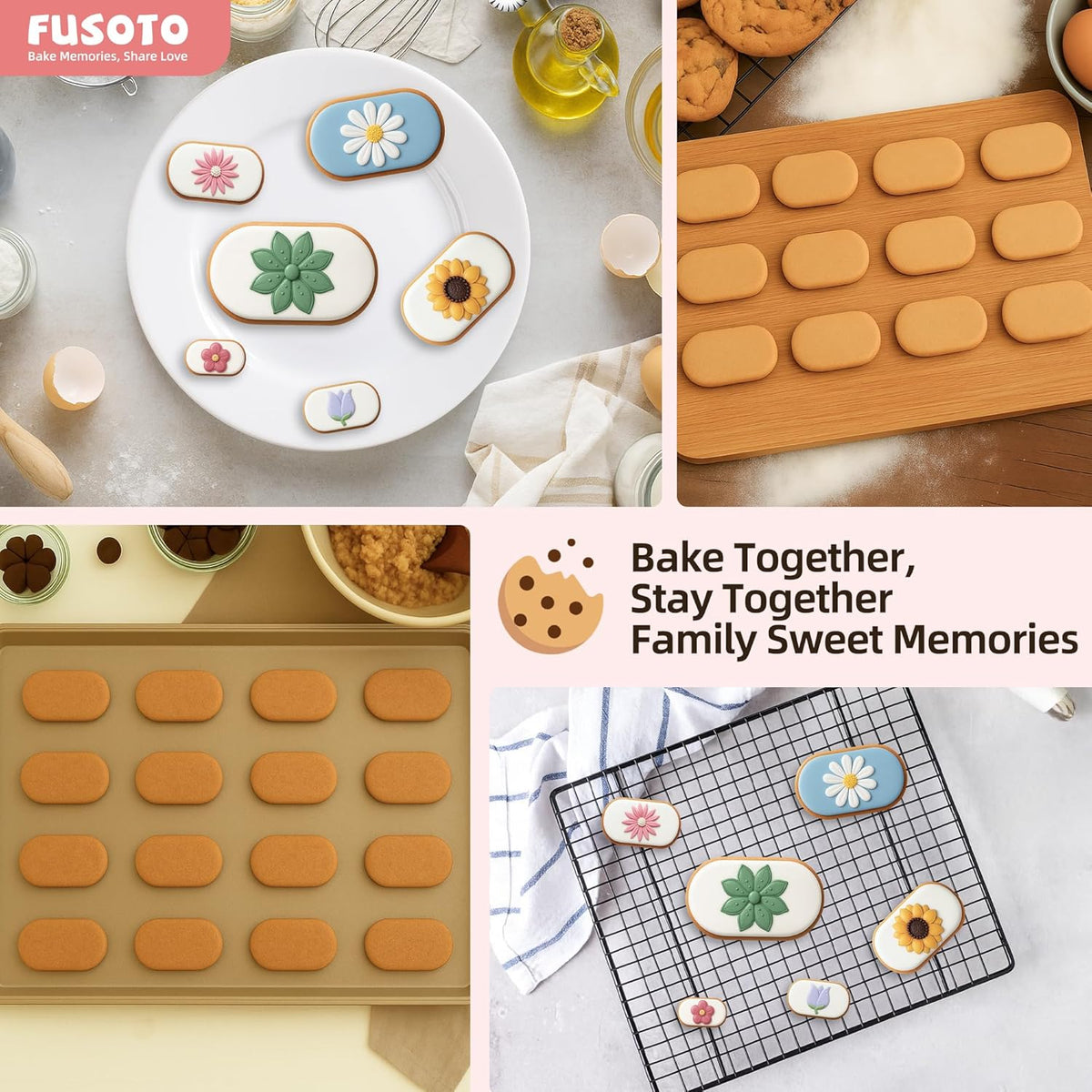 6PCS Square Cookie Cutter Set - Square Shaped, 1.5-4 Inch | Square Shaped Geometric Cookie Cutter for Kitchen Baking, Stainless Steel, (1.5", 2", 2.5", 3", 3.5", 4"), Square