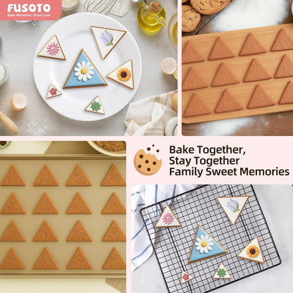6PCS Square Cookie Cutter Set - Square Shaped, 1.5-4 Inch | Square Shaped Geometric Cookie Cutter for Kitchen Baking, Stainless Steel, (1.5", 2", 2.5", 3", 3.5", 4"), Square