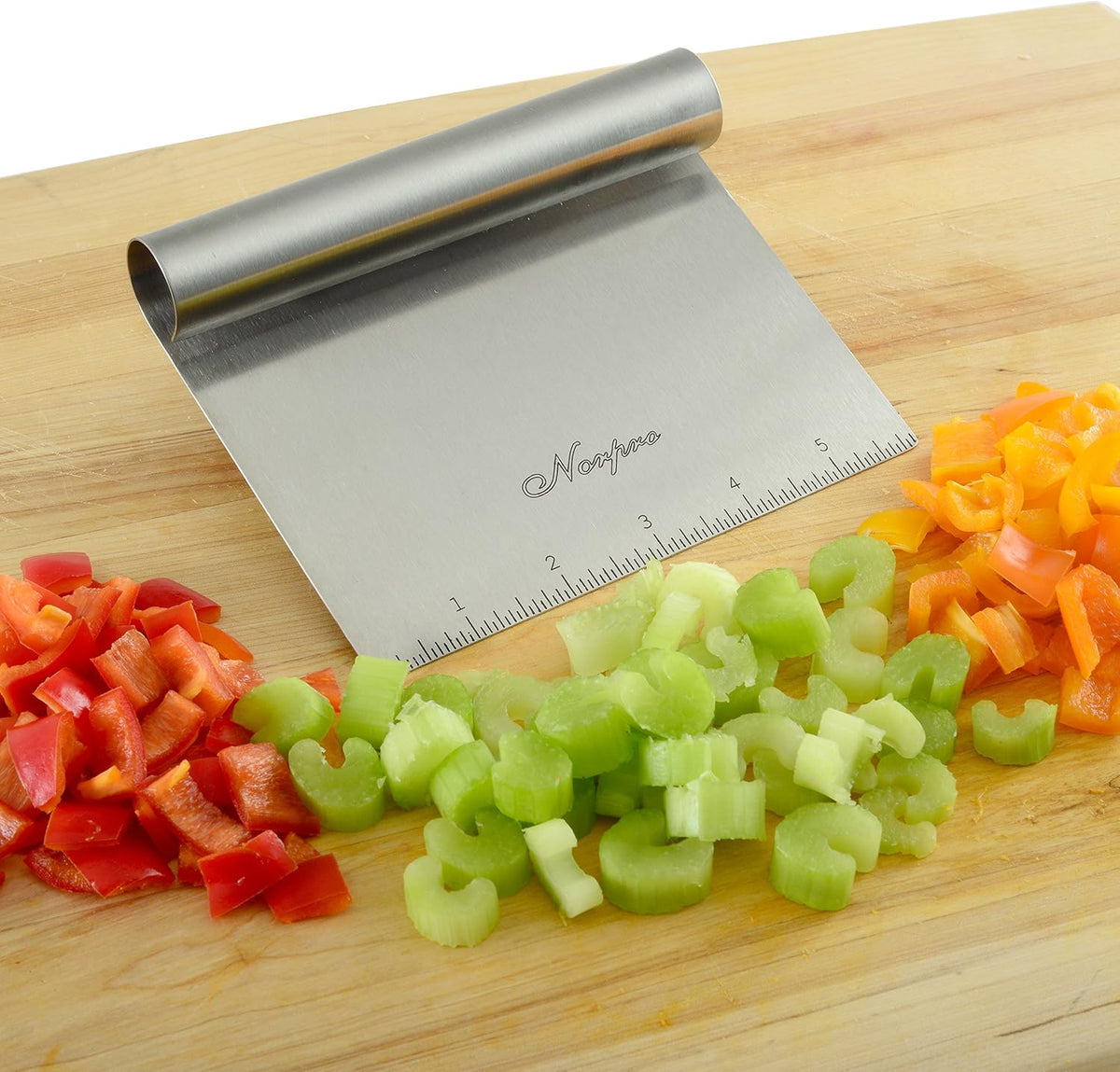 Stainless Steel Scraper/Chopper, 6in/15cm x 4in/10cm