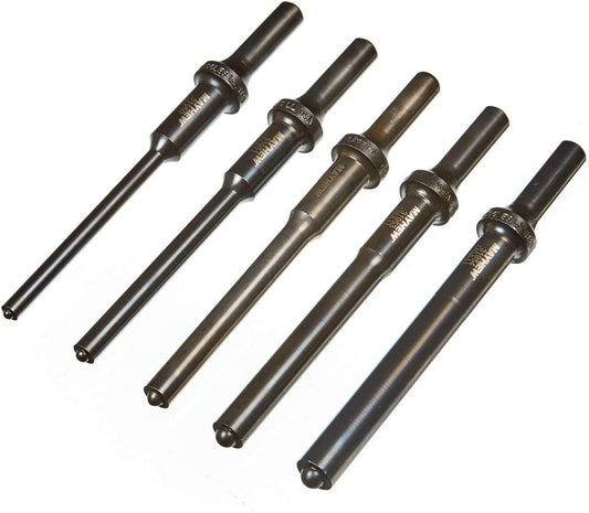 Tools 32020 Pneumatic Roll Pin Punch, 5-Piece Set