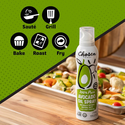 Spray, 4.7 Oz - All Purpose Cooking Spray made from 100% pure avocados - Non-GMO, Gluten-Free, Keto Friendly - 134g (Pack Of 1)
