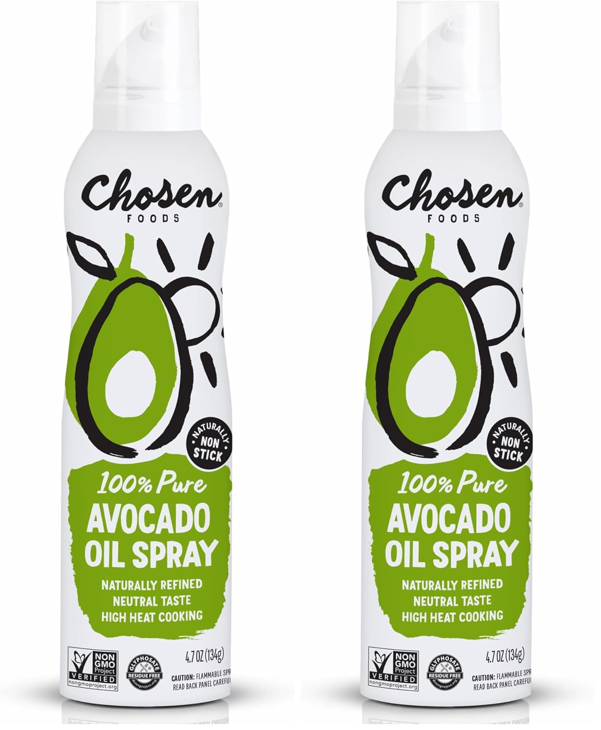Spray, 4.7 Oz - All Purpose Cooking Spray made from 100% pure avocados - Non-GMO, Gluten-Free, Keto Friendly - 134g (Pack Of 1)