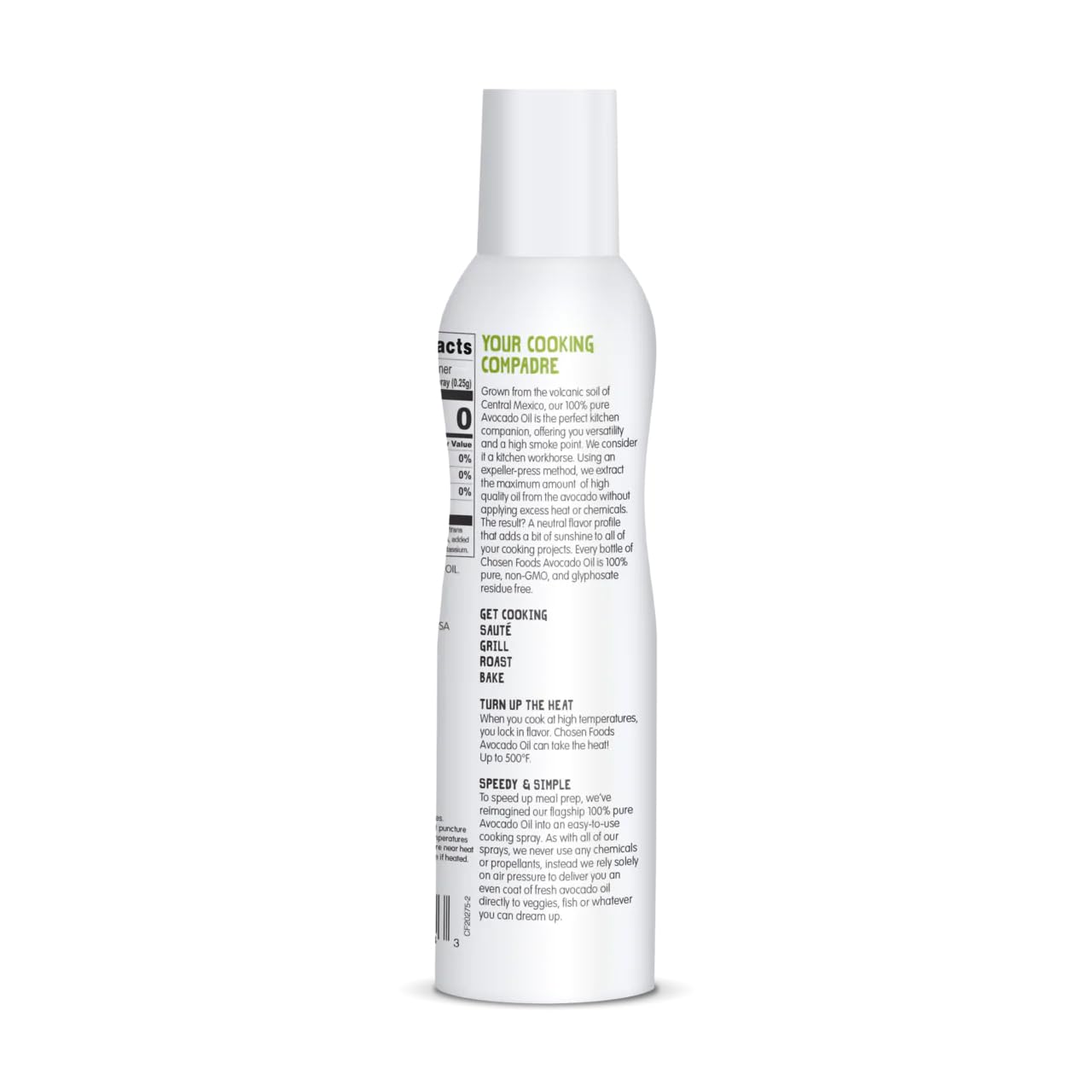 Spray, 4.7 Oz - All Purpose Cooking Spray made from 100% pure avocados - Non-GMO, Gluten-Free, Keto Friendly - 134g (Pack Of 1)