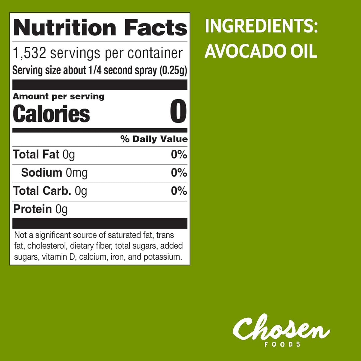 Spray, 4.7 Oz - All Purpose Cooking Spray made from 100% pure avocados - Non-GMO, Gluten-Free, Keto Friendly - 134g (Pack Of 1)
