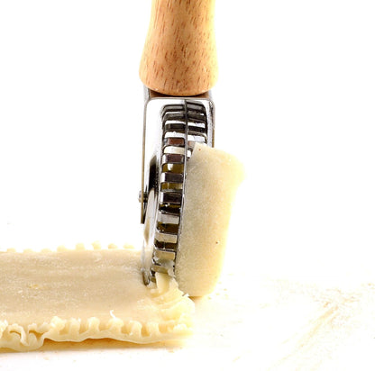 Stainless Steel Pastry Crimp-Cut-Seal, Metallic, 1 Count (Pack of 1)