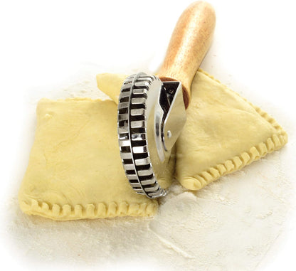 Stainless Steel Pastry Crimp-Cut-Seal, Metallic, 1 Count (Pack of 1)