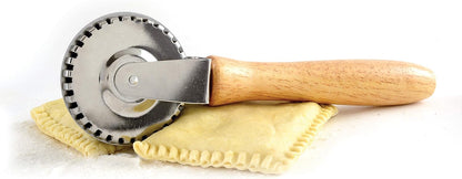 Stainless Steel Pastry Crimp-Cut-Seal, Metallic, 1 Count (Pack of 1)