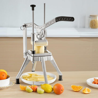 Commercial Vegetable Fruit Chopper 3/8″ Blade Professional Food Dicer Kattex French Fry Cutter Onion Slicer Stainless Steel for Tomato Peppers Potato Mushroom Upgrade Style 3/8"